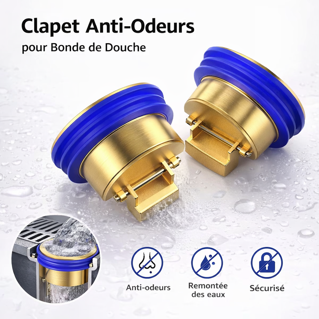 Une salle de bain sans odeurs ni nuisibles. 30 secondes d'installation.