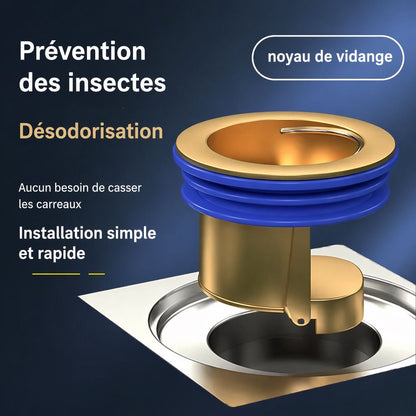 Une salle de bain sans odeurs ni nuisibles. 30 secondes d'installation.